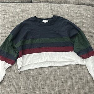 Colorful Striped Crop Top